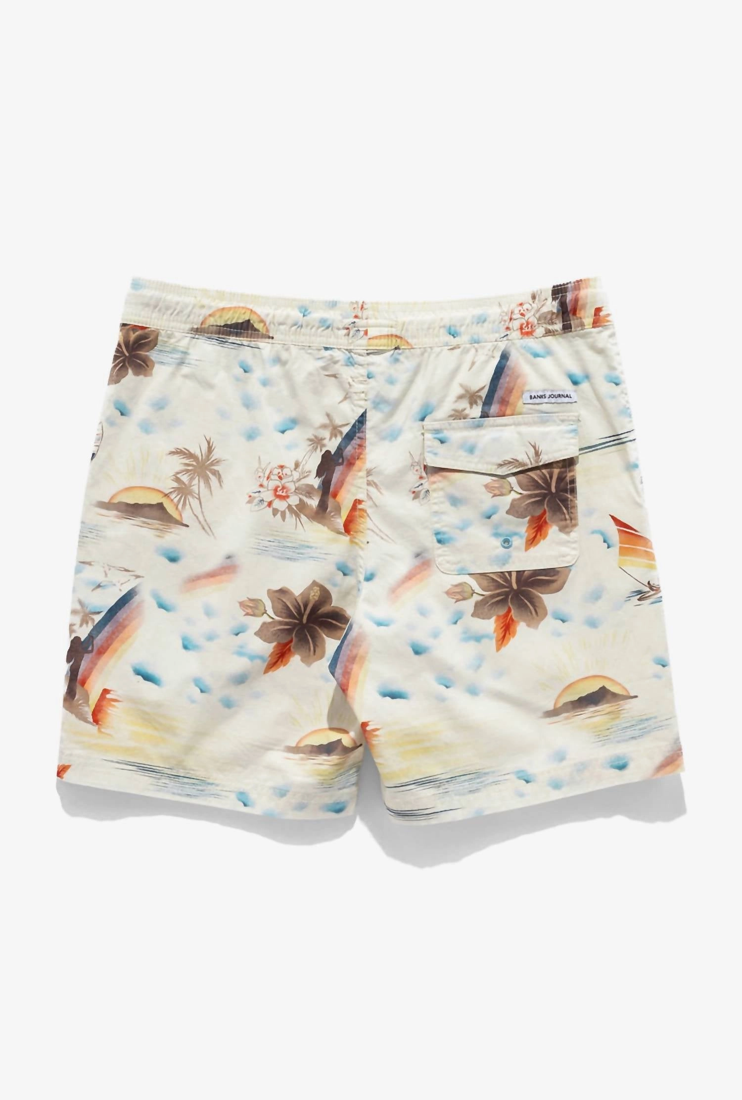 Men's Rainbows Boardshort In White