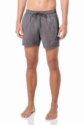 Men's Standard Octopus Swim Trunks In Magnet Grey
