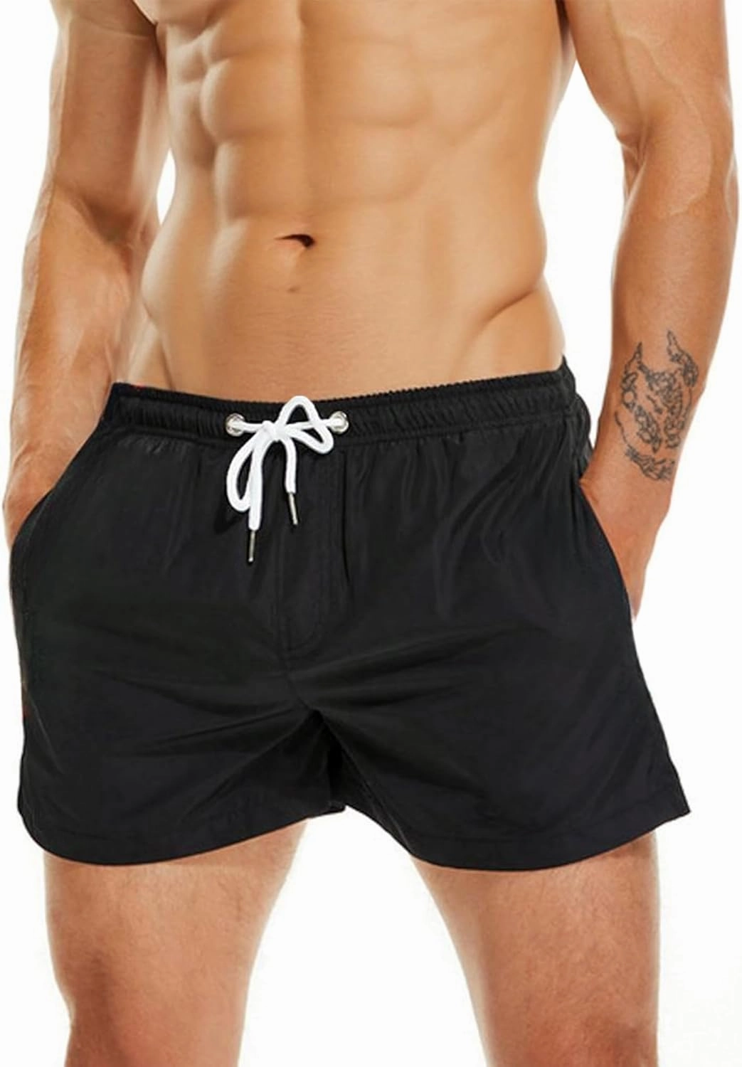 Men's Swim Trunks 5" Quick Dry Bathing Suit Mens Sports Beach Shorts with Mesh Lining