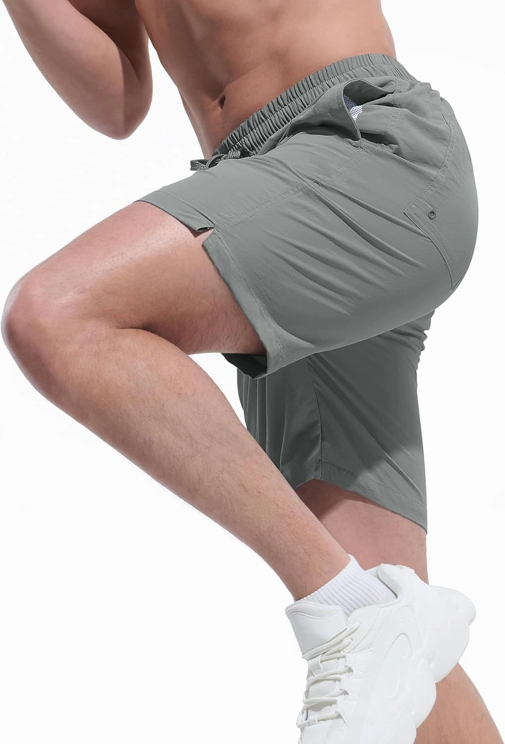 Men's Swim Trunks Beach Board Shorts Quick Dry Swimsuit Bathing Suits with Pockets 7 Inch Inseam Mesh Lining