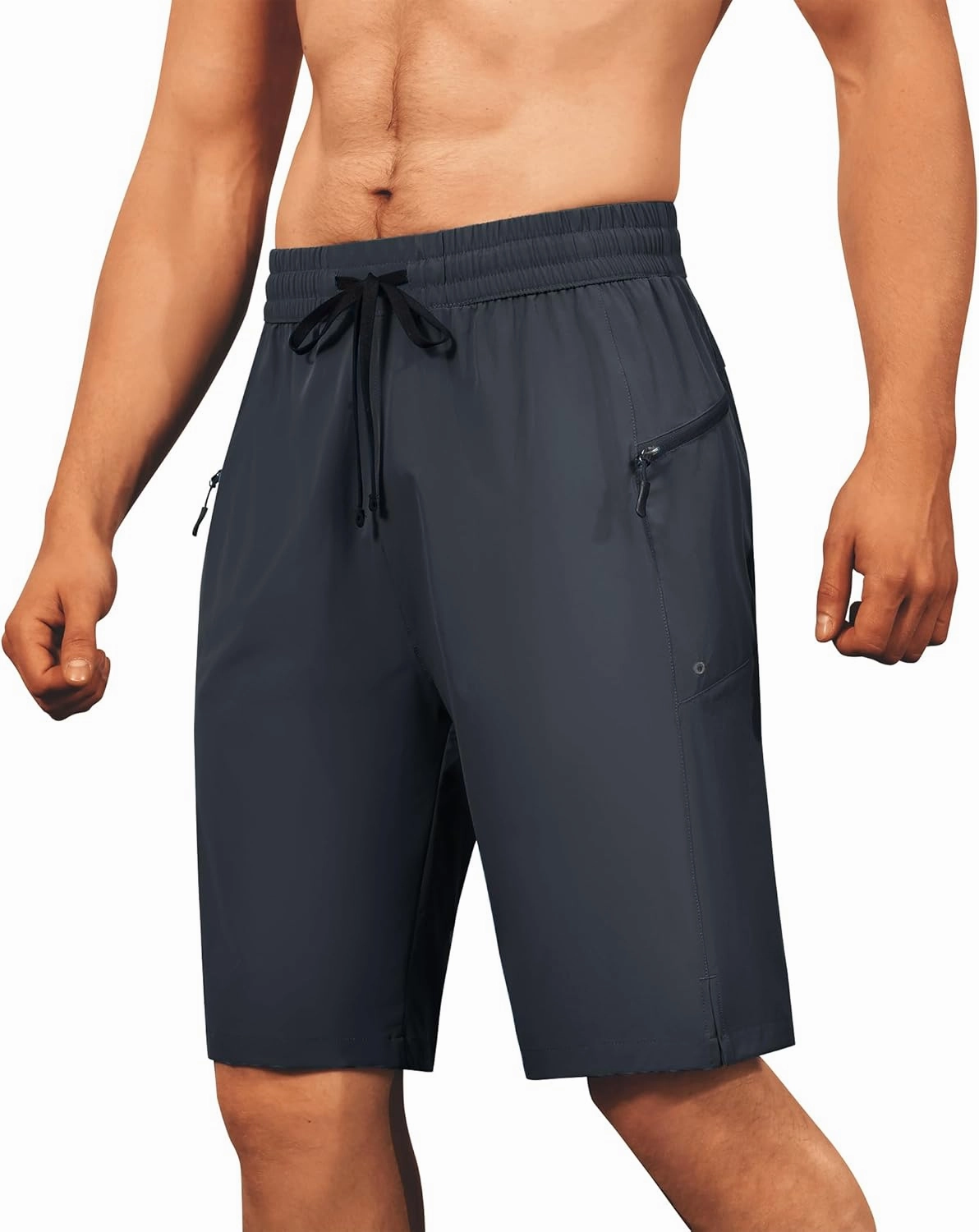 Men's Swim Trunks Quick Dry Beach Shorts with Zipper Pockets, UPF 50 , Swimming, Surfing, Outdoor - No Mesh Liner