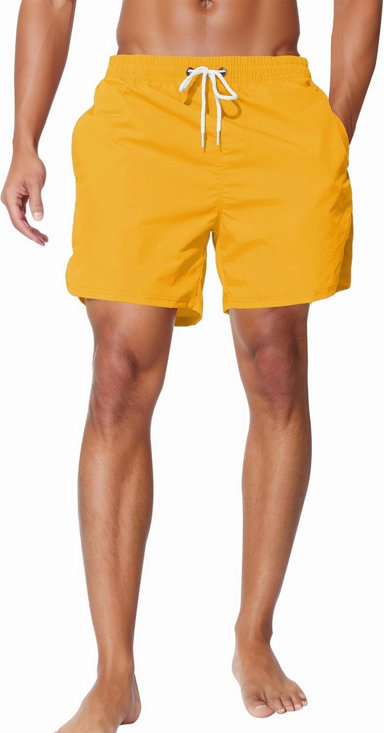 Men's Swim Trunks Quick Dry Board Shorts Bathing Suit Swimwear Swim Shorts with Mesh Lining