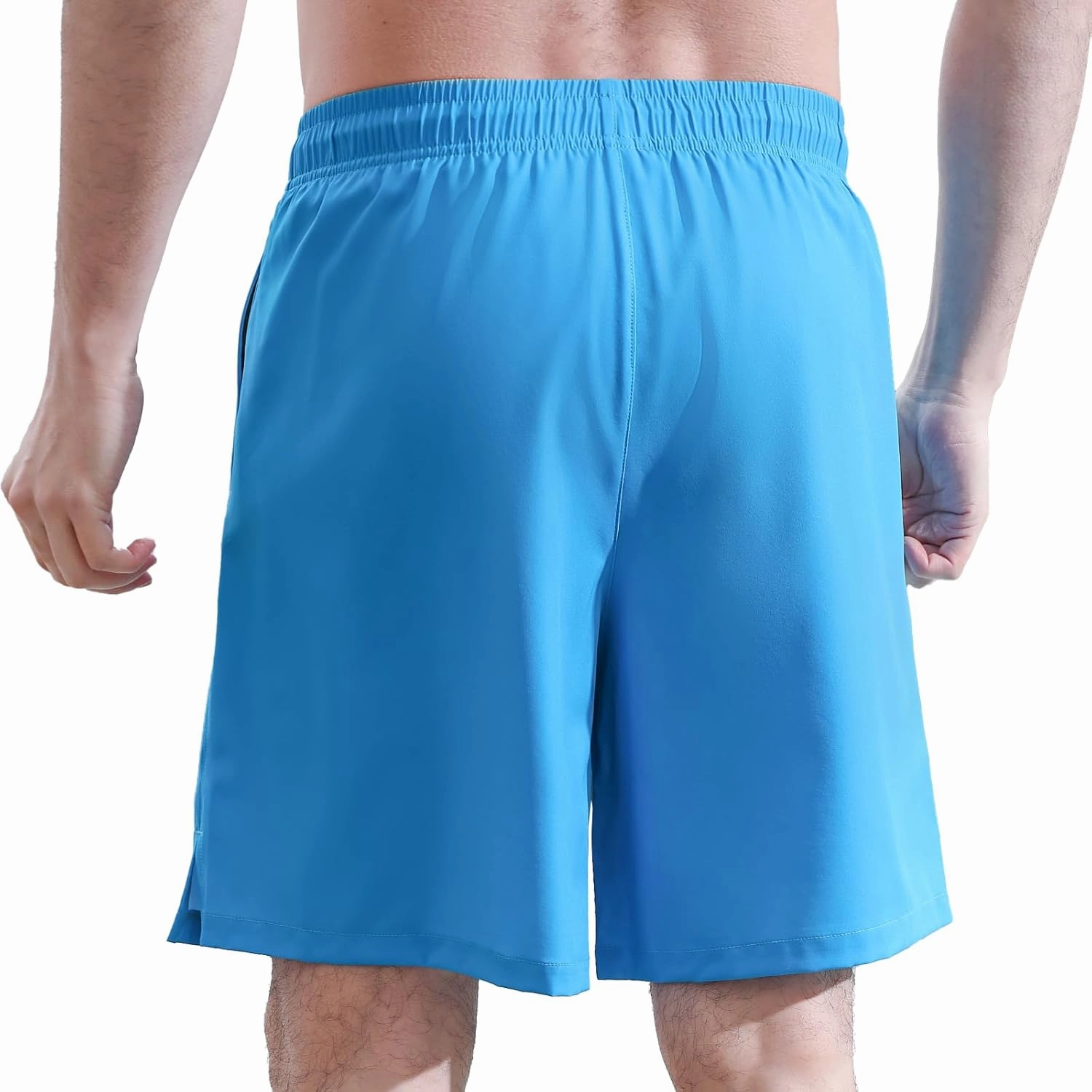 Mens 5/7" Ineseam Swim Trunks with Compression Liner 2 in 1 Bathing Suit Swimwear with Zip Pockets UPF50  Board Shorts