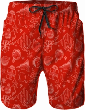 Mens Quick Dry Swim Trunks with Mesh Lining, Summer Surf Long Beach Pants Board Shorts Bathing Suits