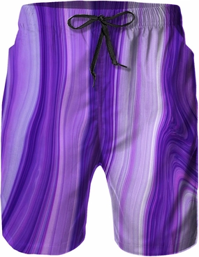 Mens Quick Dry Swim Trunks with Mesh Lining, Summer Surf Long Beach Pants Board Shorts Bathing Suits