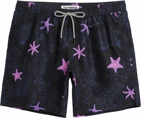 Mens Swim Trunks 7" Quick Dry Bathing Suits with Mesh Lining Printed Shorts Swimwear