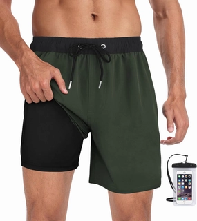 Mens Swim Trunks 7" Quick Dry Swim Shorts Swimsuit Swimming Trunks Swimwear with Pockets