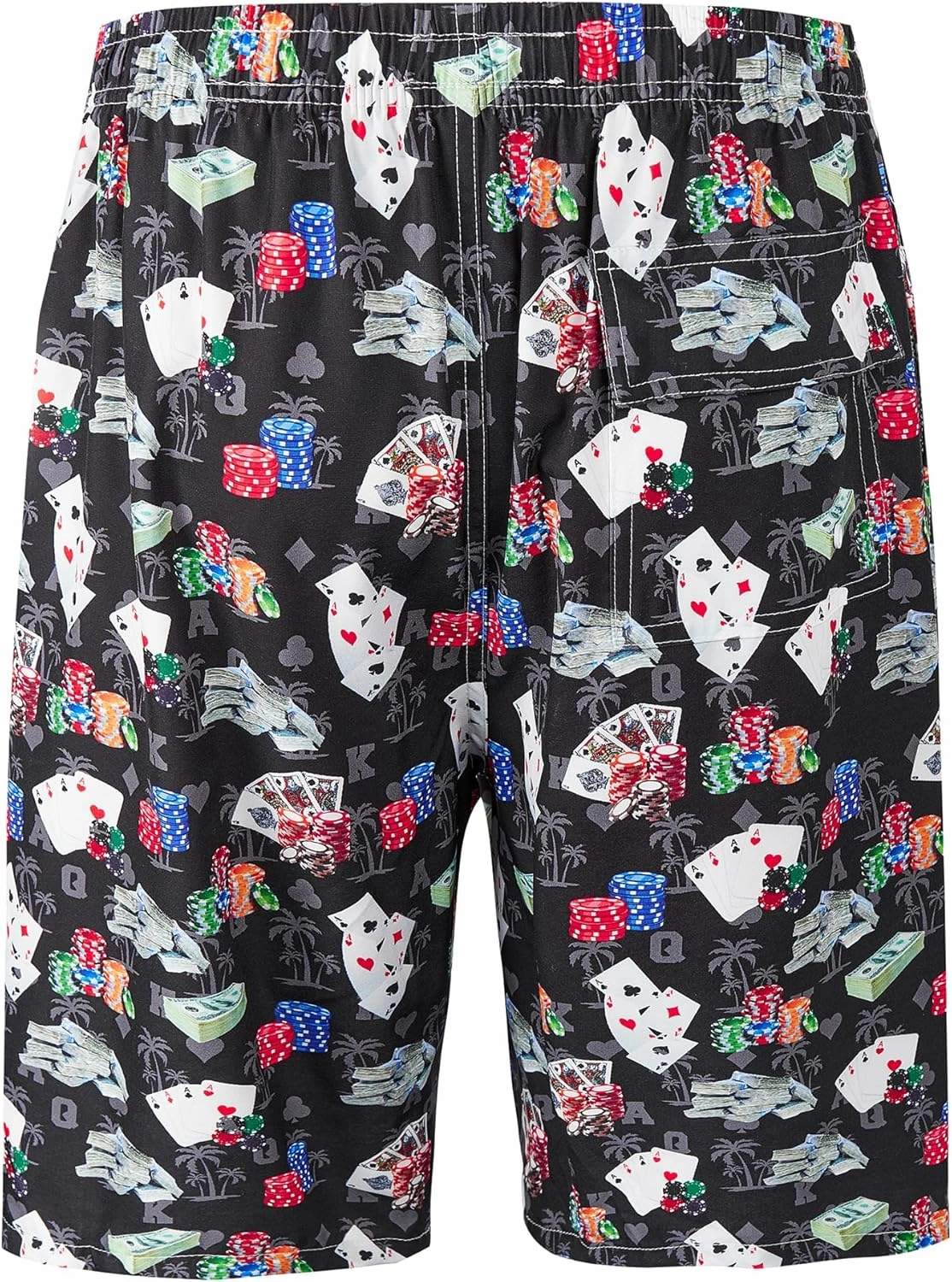 Mens Swim Trunks 9 Inch Inseam Stretch Board Shorts Built-in Quick Dry Swimwear Bathing Suits with Compression Liner