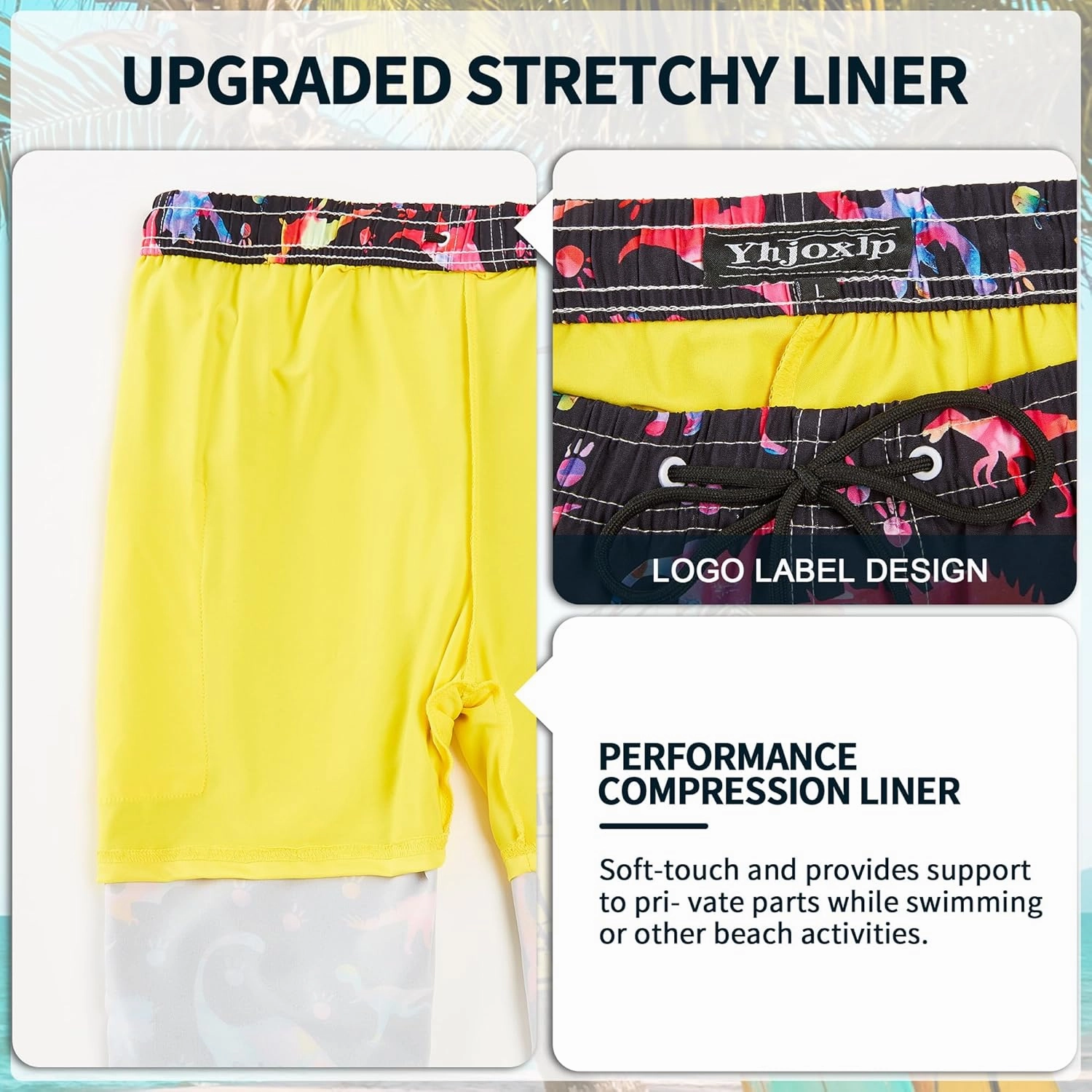 Mens Swim Trunks Quick Dry Board Shorts Bathing Suit for Men Beach Swimwear Breathable Surf Beach Shorts Swimwear