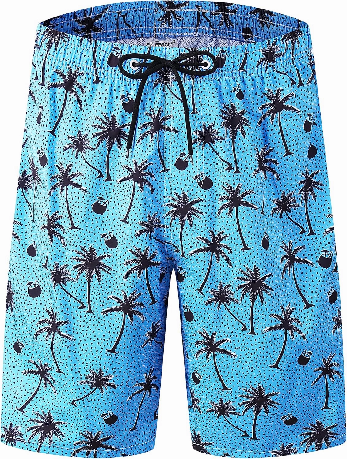 Mens Swim Trunks Quick Dry Board Shorts with Mesh Lining, Breathable Surf Beach Shorts Swimwear Bathing Suits