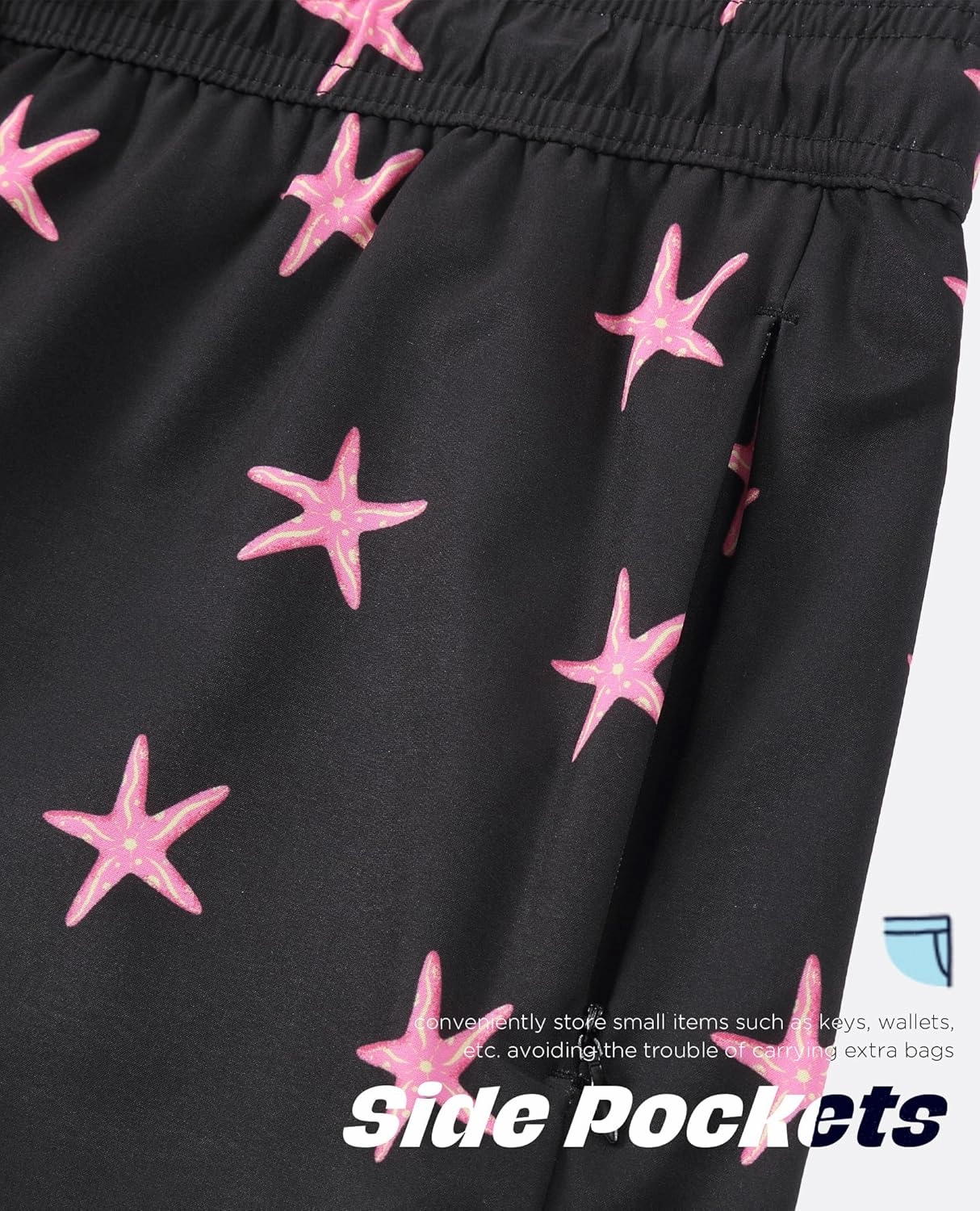 Mens Swim Trunks with Compression Liner 5 Inch Inseam Swimming Trunks Shorts for Men Bathing Suit