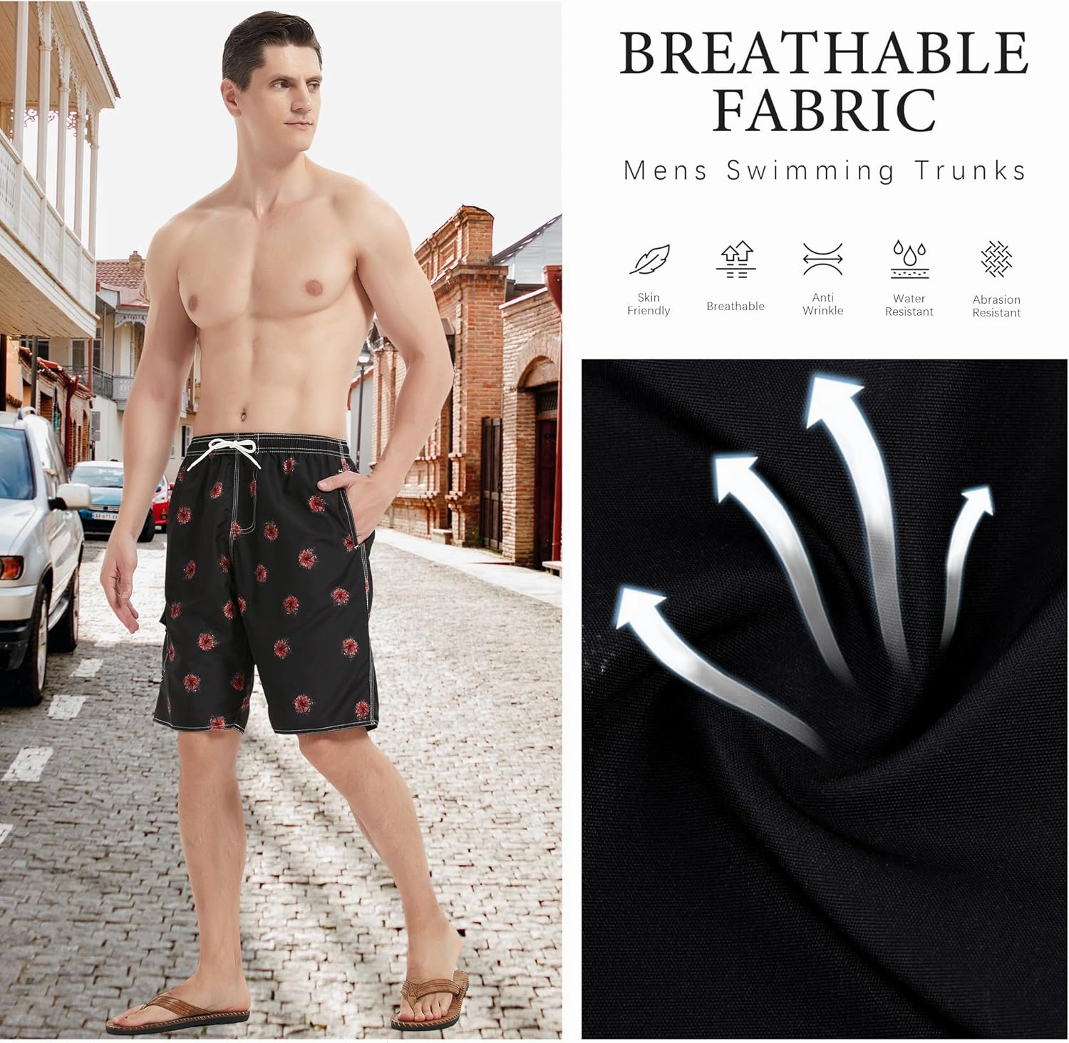 Mens Swimming Trunks Swim Trunks Quick Dry Swim Shorts with Mesh Lining Funny Swimwear Bathing Suits