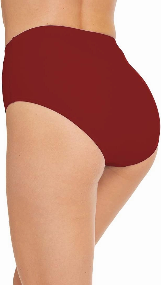 Micosuza Women's Swim Bottom High Waist Retro Basic Full Coverage Bikini Tankini Swimsuit Briefs