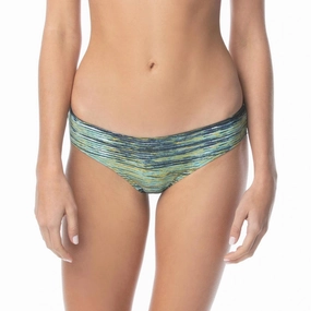 Midnight Waves Shirred Smooth Fit Bottom In Deep Sea