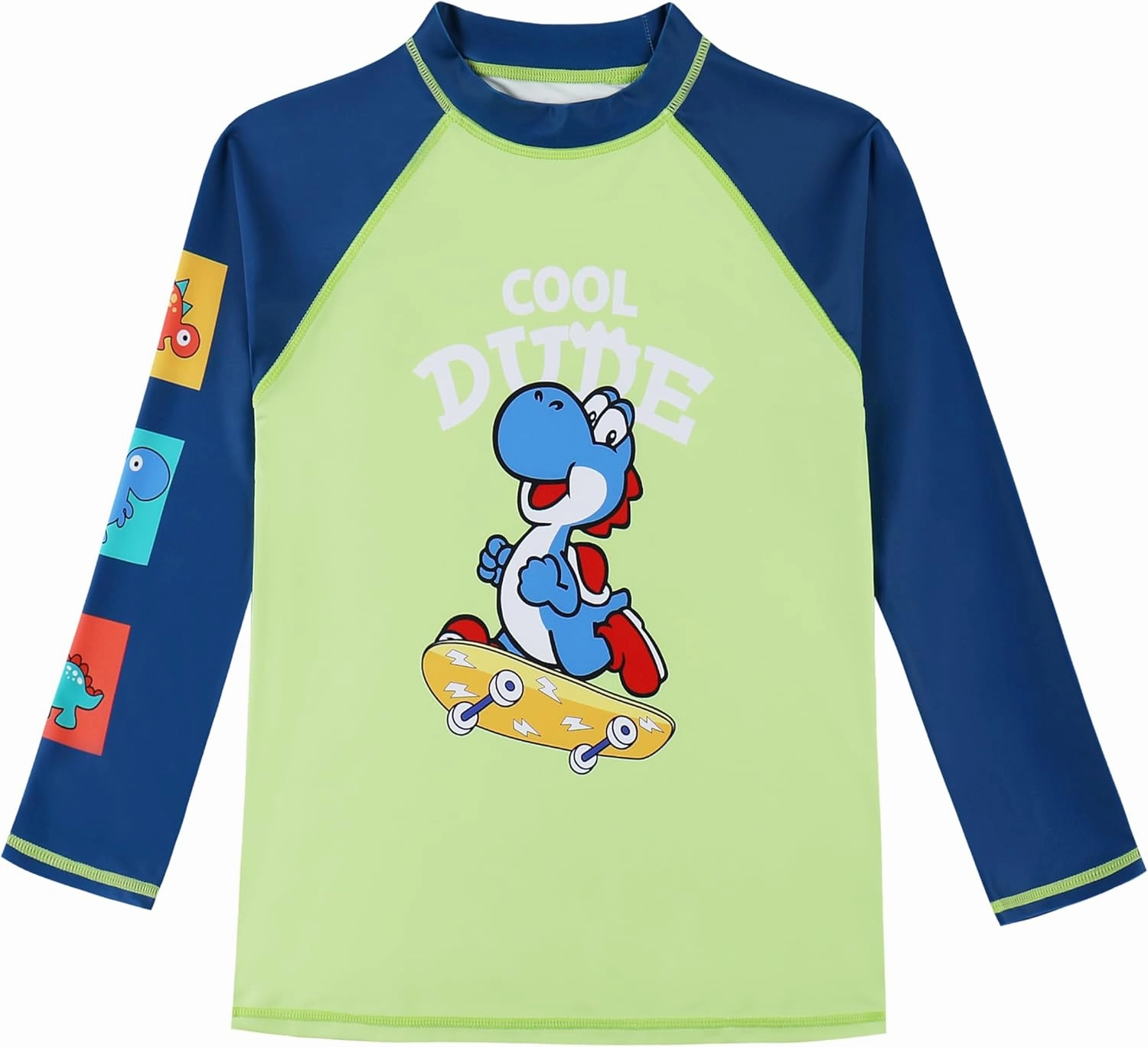 MILANKERR Toddler Boys Rash Guard Sets,Swim Trunks with Compression Liner,Swim Shirt Sets