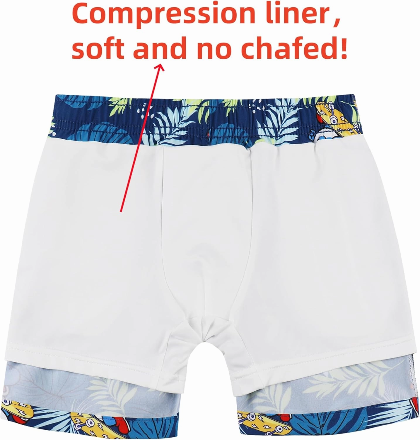 MILANKERR Toddler Boys Rash Guard Sets,Swim Trunks with Compression Liner,Swim Shirt Sets