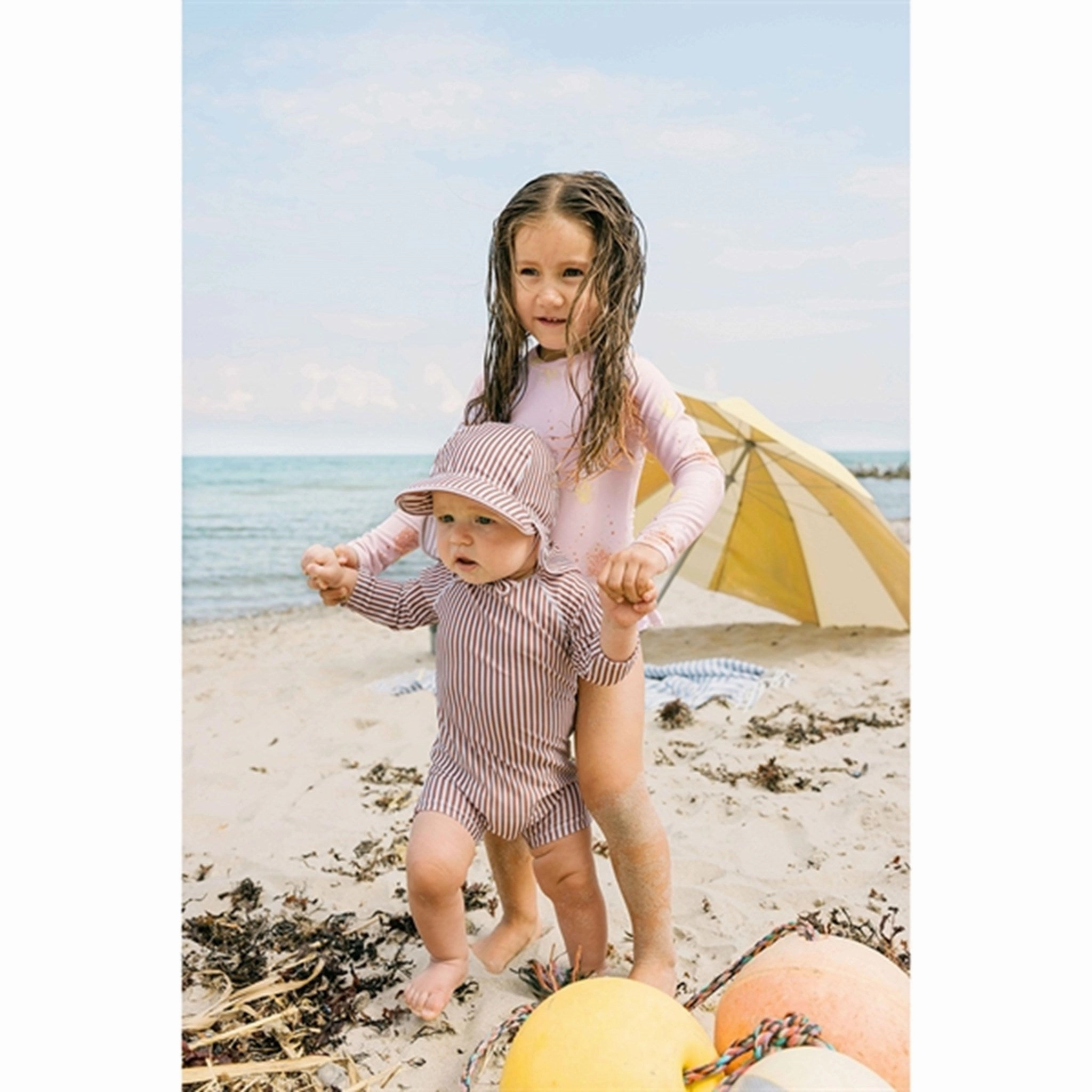 MINI A TURE Janice Printed UV50 Swim Suit Big Coral Reef
