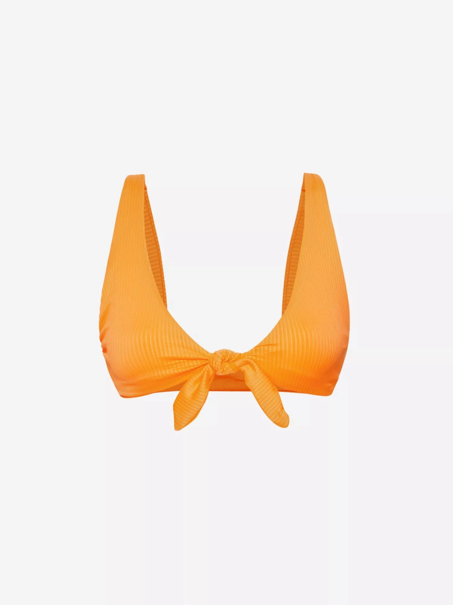 MONDAY SWIMWEAR Portugal Tie-Front Orange Bikini Top