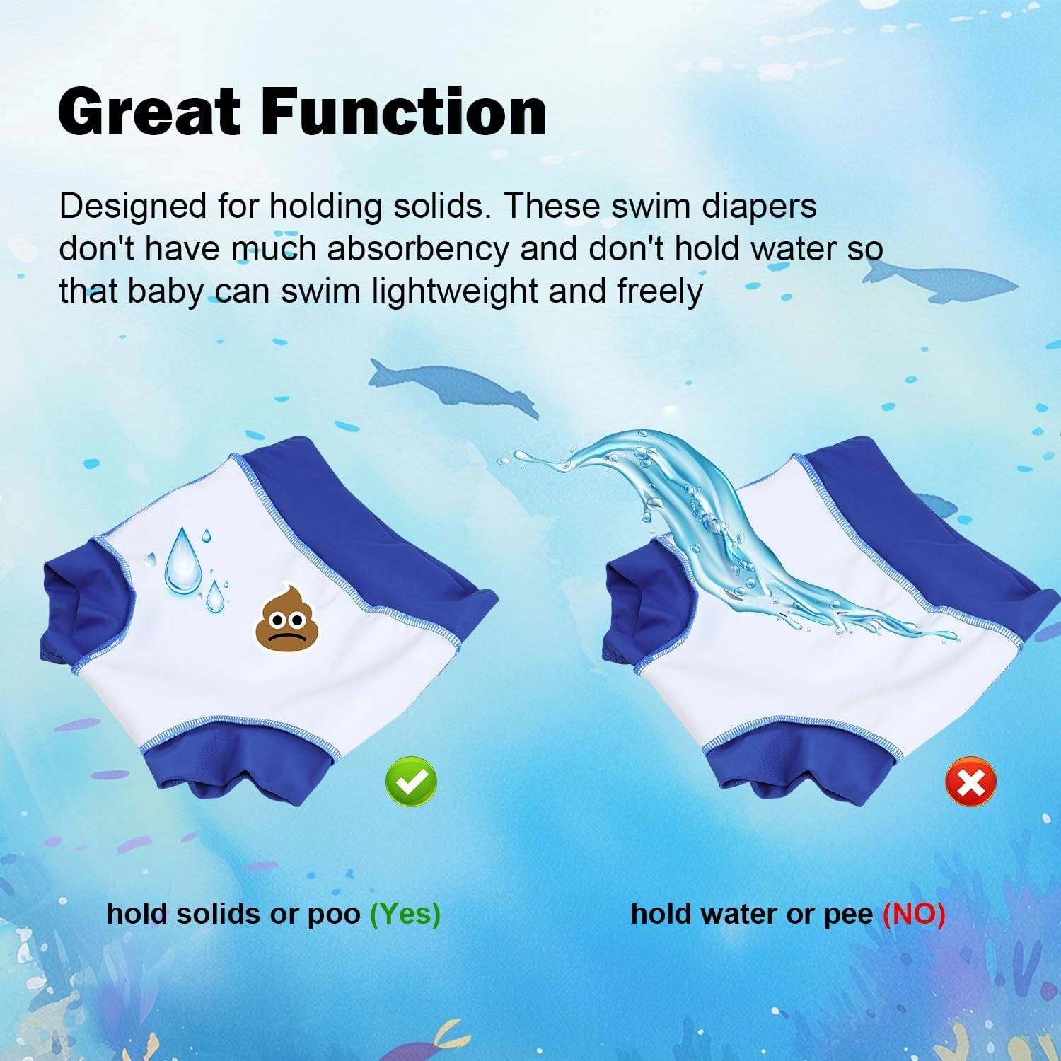 MooMoo Baby Rash Guard Swimsuit Set Reusable Swim Diapers Long Sleeve UPF 50  Swim Shirt for Swim Lesson and Pool