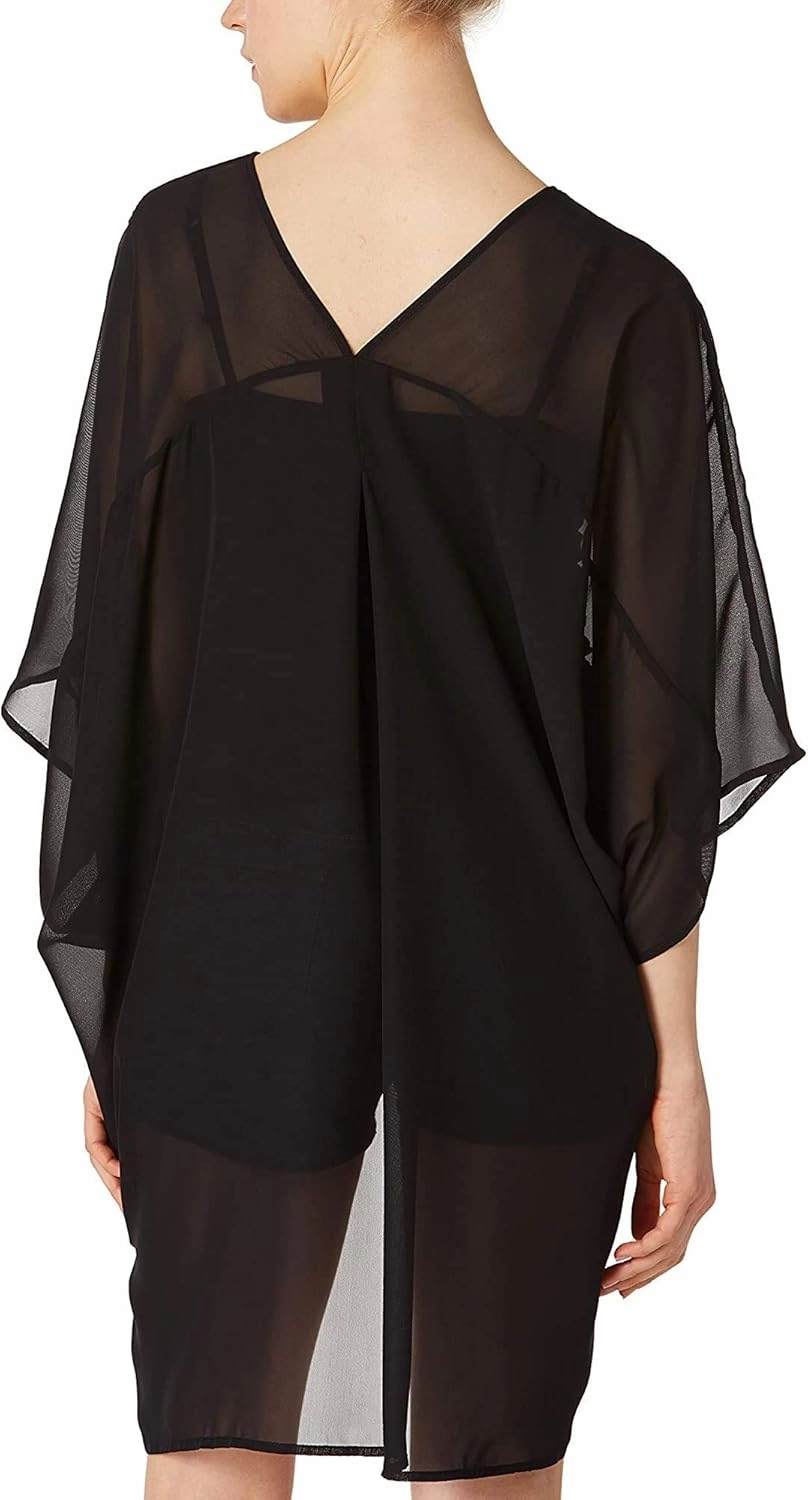 Moss Rose Women's Beach Kimono Coverup Sheer Chiffon Cover Ups, Casual Loose Open Front Cardigan Tops