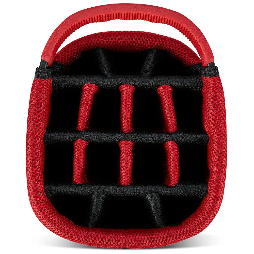 Big Max Aqua Hybrid 4 Waterproof Stand Bag - Navy/White/Red, Golf bag cooler pocket, Golf scorecard holder, Golf cart bag with 14 dividers
