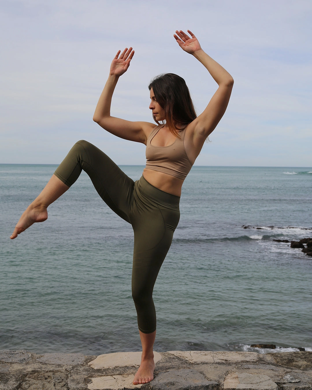 MOTION 3/4 Leggings | Olive