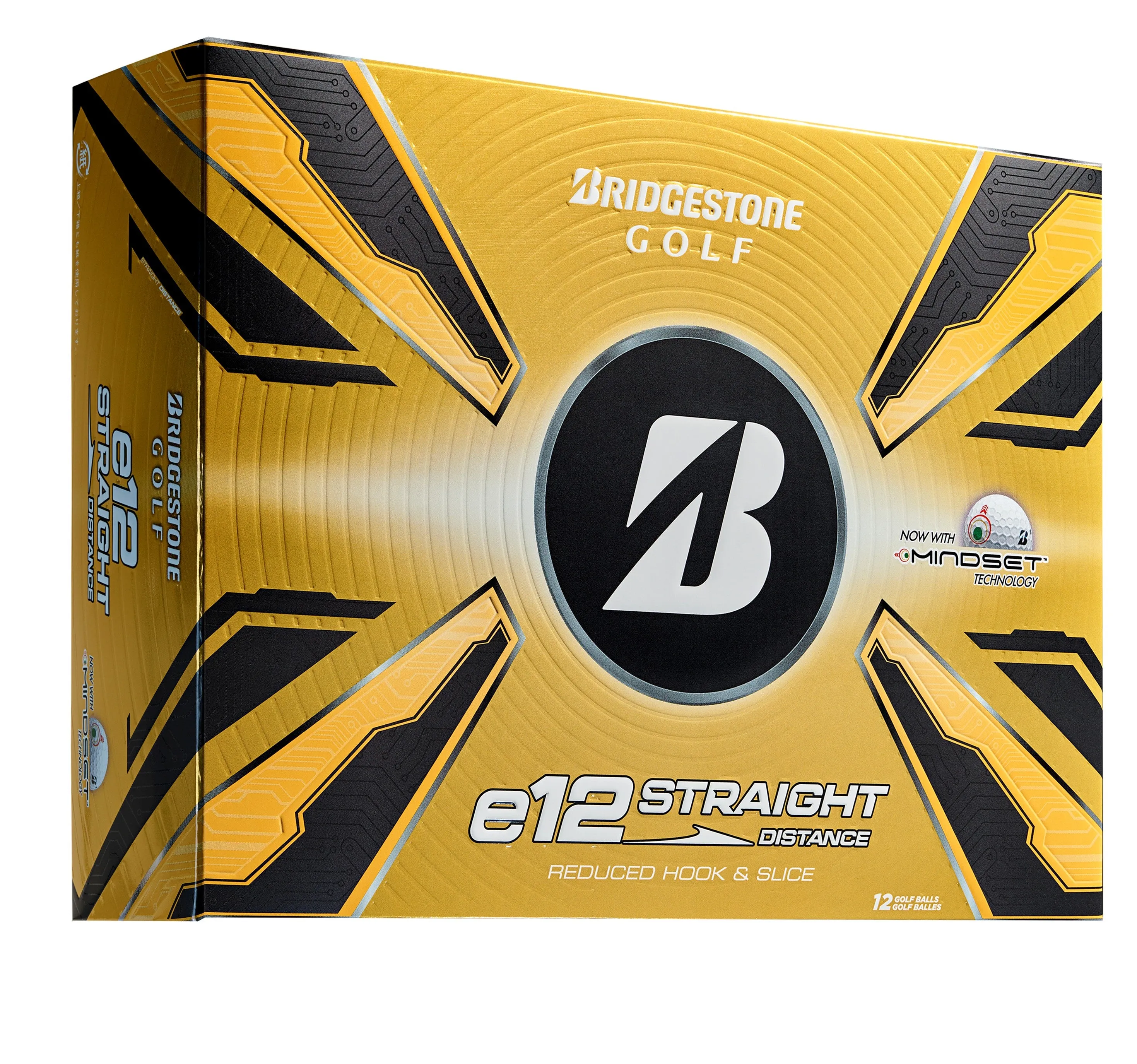 Bridgestone e12 Straight Golf Balls - White - 12 Pack, Waterproof golf bag cover