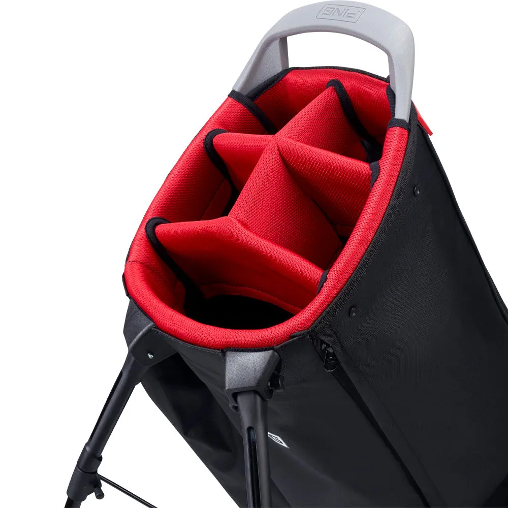 Ping Hoofer Monsoon 231 Stand Bag - Black/Grey, Bluetooth golf speaker, Rain golf gloves, UV protection golf hat