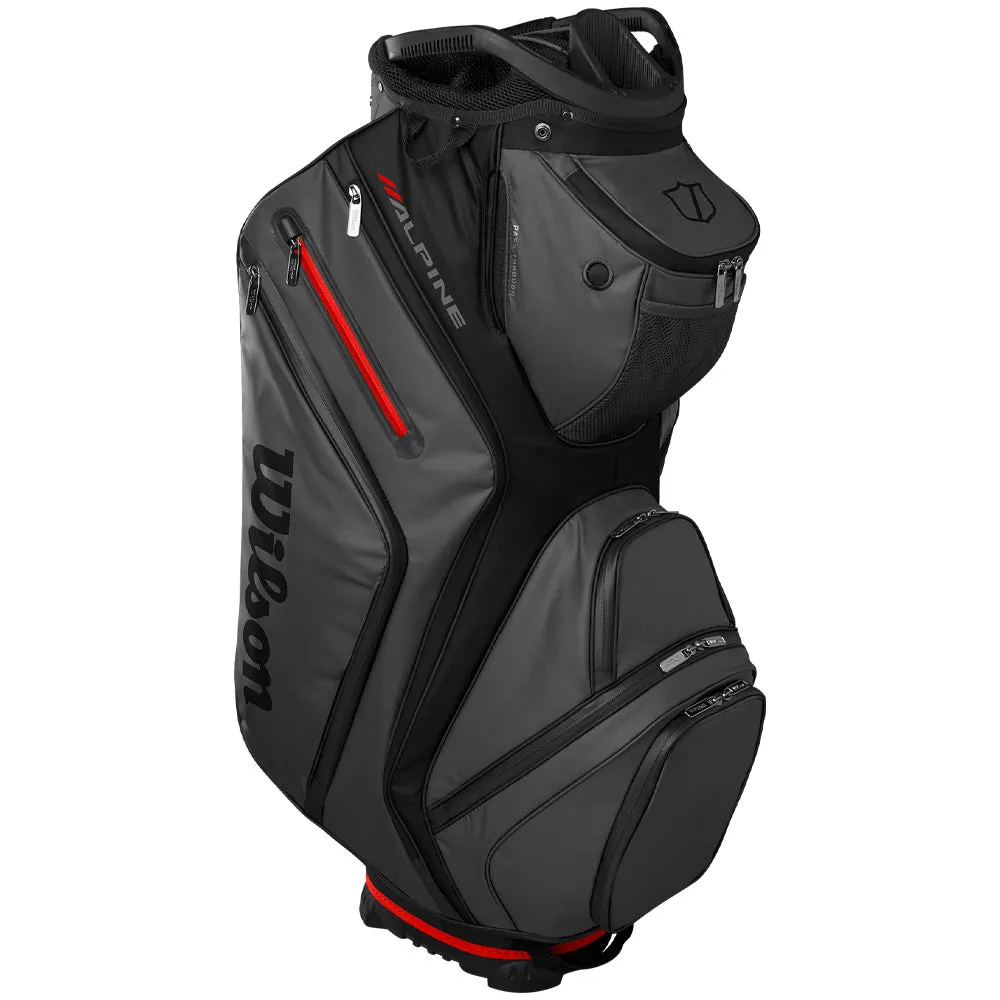 Moving Fast Wilson Alpine Cart 14 Bag - Black/Grey Unlock the Deal, Golf resistance bands, Golf bag rain cover