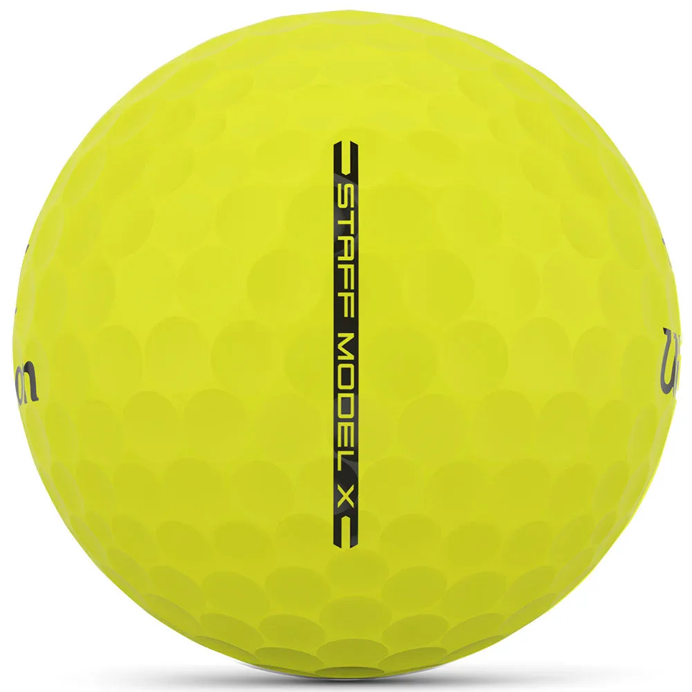 Wilson Staff Model X Golf Balls - Yellow - Double Dozen, Airline approved golf bag