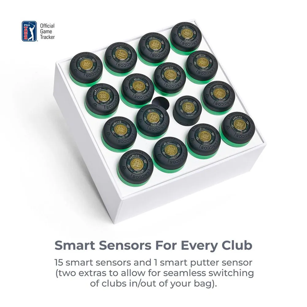 Arccos Starter Bundle 4th Generation Sensors & Link Pro - Green, Senior golf clubs