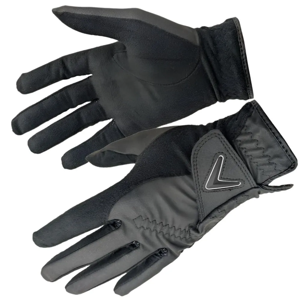 Must-Have Callaway Opti Grip Rain Golf Gloves (Pair) - Black Must-Have, Fingerless golf gloves