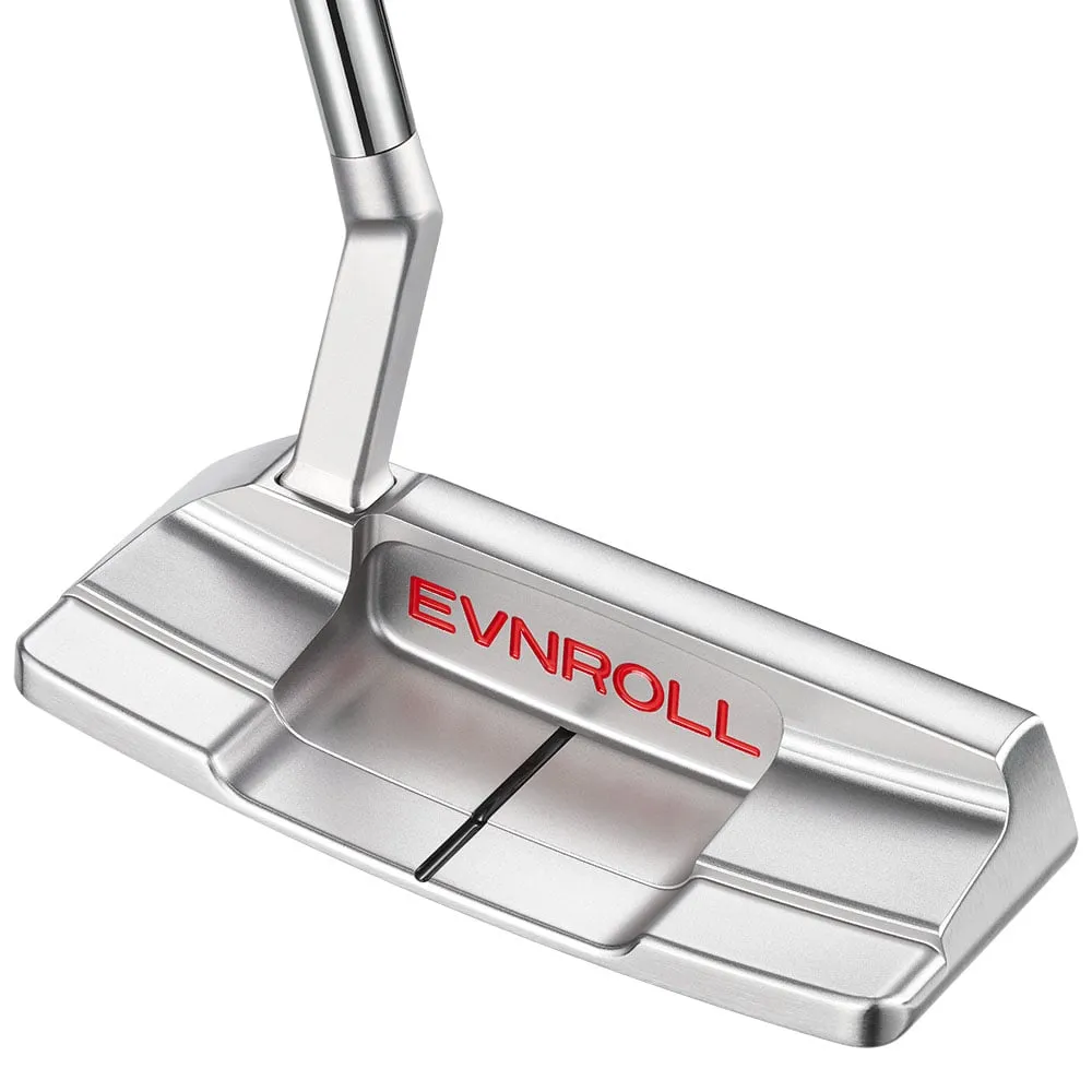 Evnroll EV2 Satin Short Slant MidBlade Putter - 355g, Golf putter for beginners, Golf organizer for car, Summer golf sale