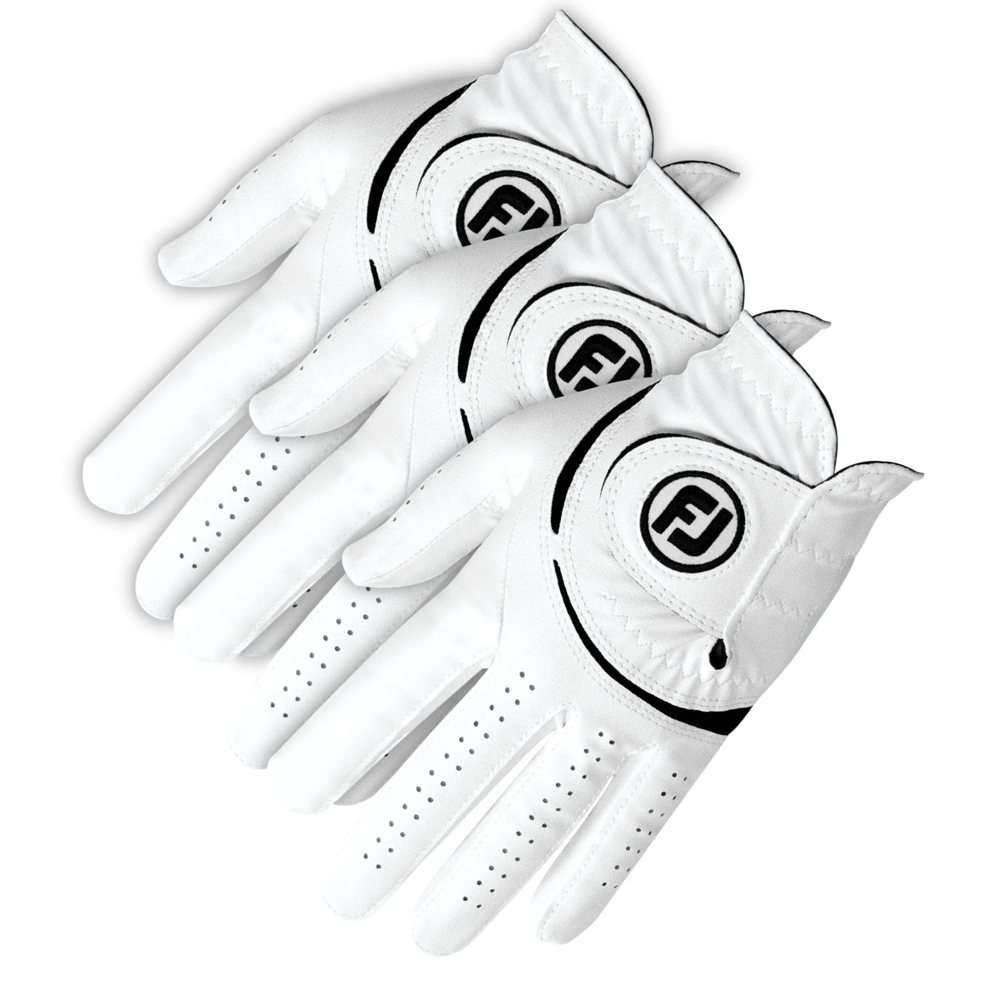 Must-Have FootJoy WeatherSof Golf Glove (3 Pack) - White/Black Pick of the Season, Golf posture corrector, Golf belt with ball marker