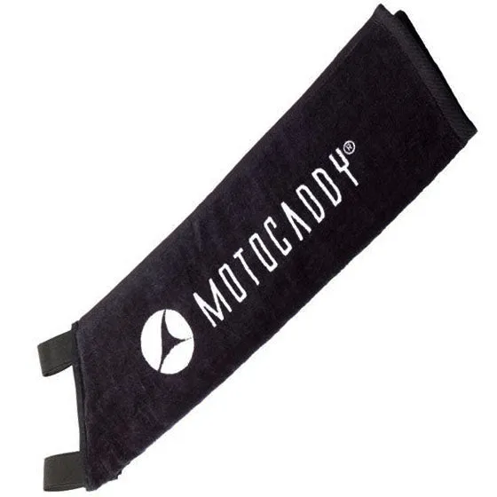 Motocaddy Deluxe Golf Trolley Towel - Black, SPF 50 golf shirts, Titleist TSR3 driver, USGA approved golf balls