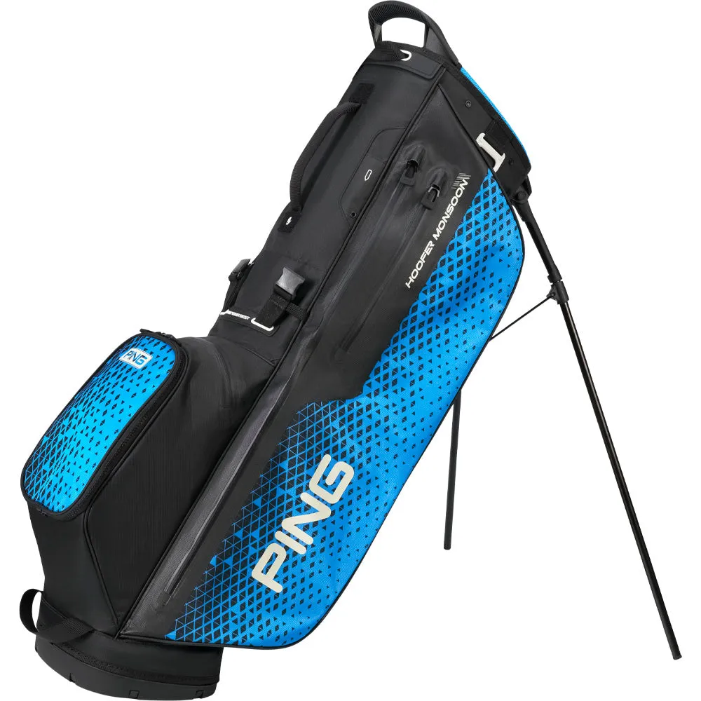 Ping Hoofer Monsoon 231 Stand Bag - Black/Blue, Waterproof golf jacket, Golf elbow brace, Golf travel essentials