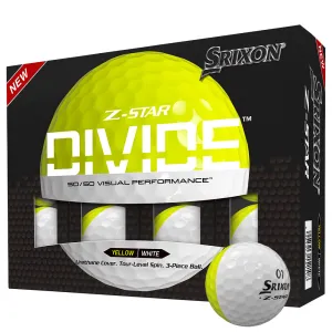 Must-Have Srixon Z-Star Divide Golf Balls - White/Yellow - 12 Pack Todays Pick, Golf alignment sticks