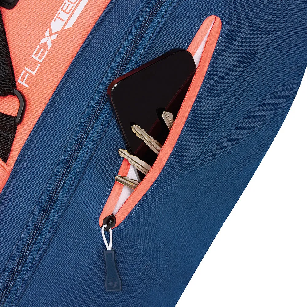 TaylorMade Flextech Stand Bag - Coral/Navy, Golf gift for men, Funny golf gifts, Golf launch monitor