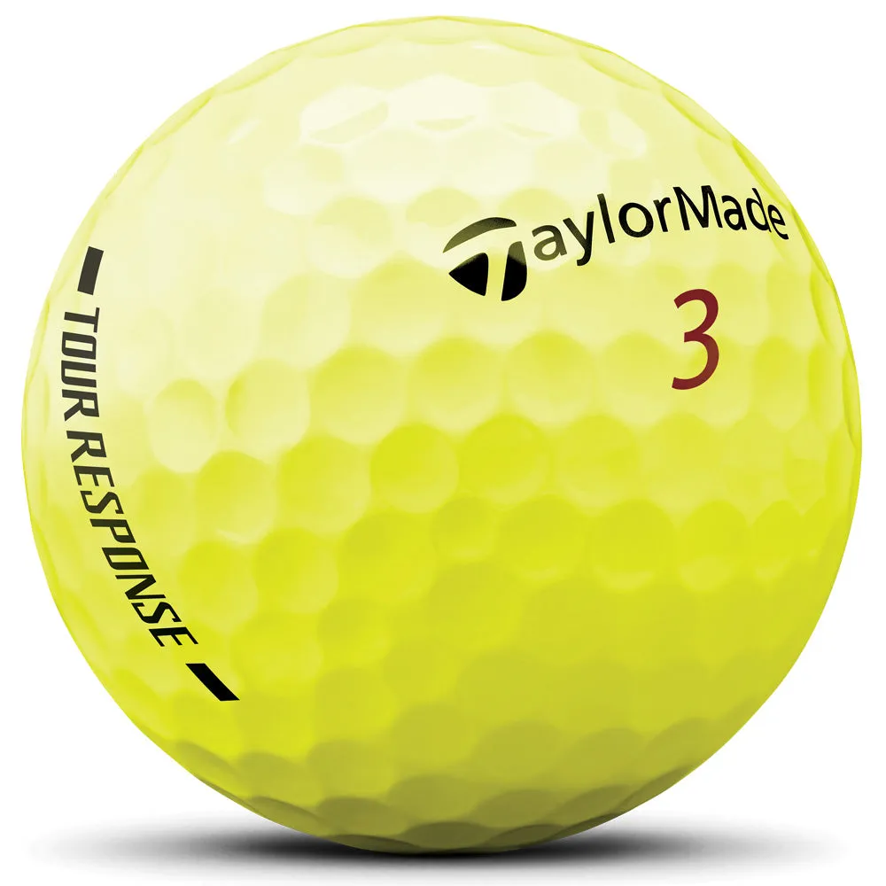 TaylorMade Tour Response Balls - 4 for 3 - Yellow, Golf gear for tall men, Recycled golf accessories, Junior golf clubs set