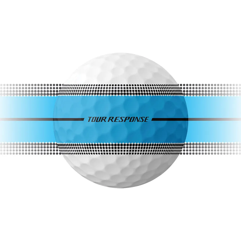 TaylorMade Tour Response Stripe Balls - 4 for 3 - Neon Blue, Fingerless golf gloves