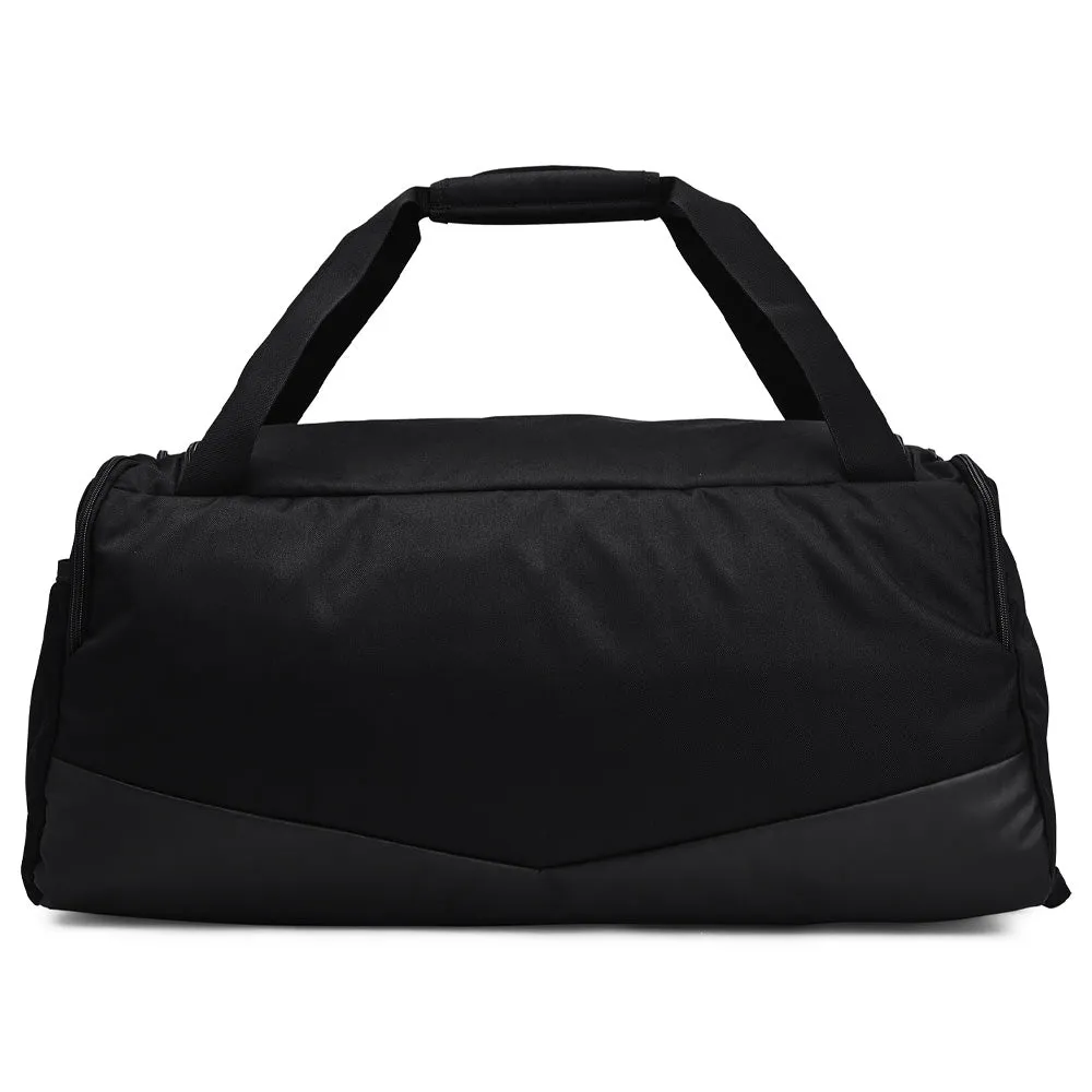 Under Armour Undeniable 5.0 Medium Duffle Bag - Black/Black/Metallic Silver, Golf club head covers, Golf ball retriever