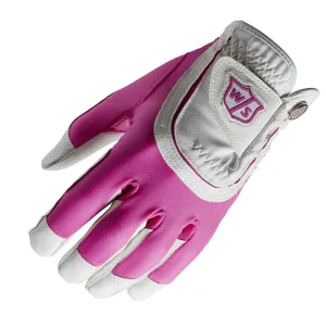 Must-Have Wilson Ladies Fit All Golf Glove - Pink/White Grab Yours Now, Breathable golf pants, Airline approved golf bag, Golf ball finder glasses
