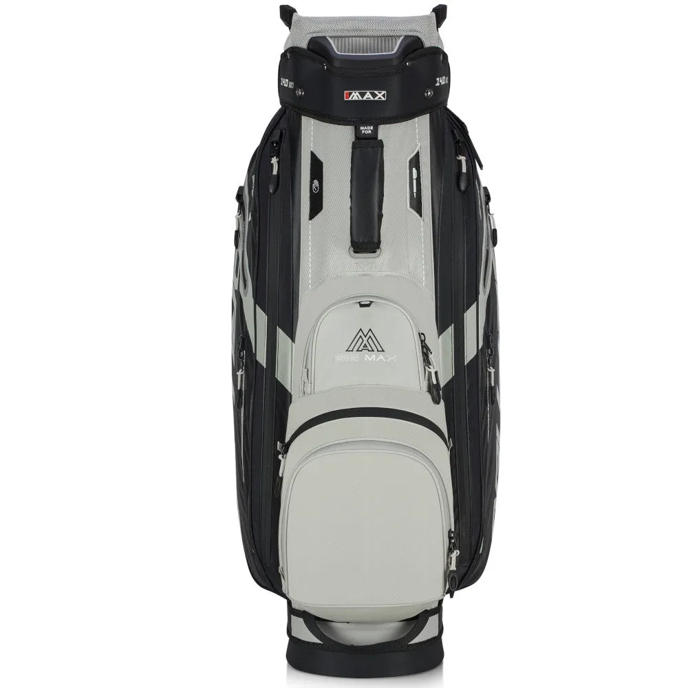 Big Max Dri Lite Sport 3 Cart Bag - Black/Taupe, Golf ball beer cooler, Left-handed golf clubs, Golf organizer for car