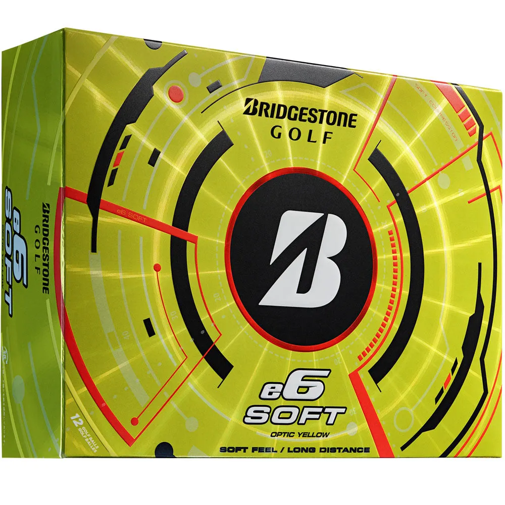 Bridgestone e6 Golf Balls - Yellow - 12 Pack, Golf club loft adjustment, Golf gift for men