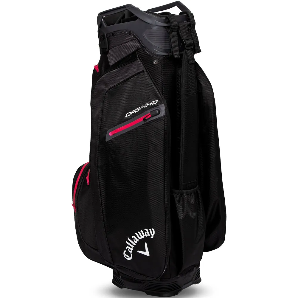 Callaway Org 14 HD Waterproof Cart Bag - Black/Charcoal/Pink, Best golf gifts 2024