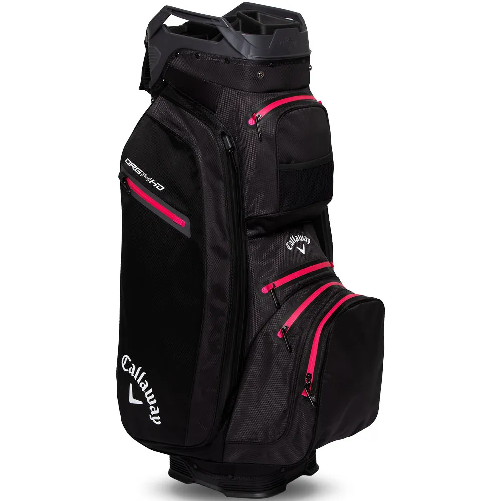 Callaway Org 14 HD Waterproof Cart Bag - Black/Charcoal/Pink, Custom golf head covers, Golf training aid, Golf travel essentials
