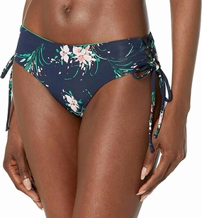 Mustique Reversible Bikini Bottom In Bouquet/fern