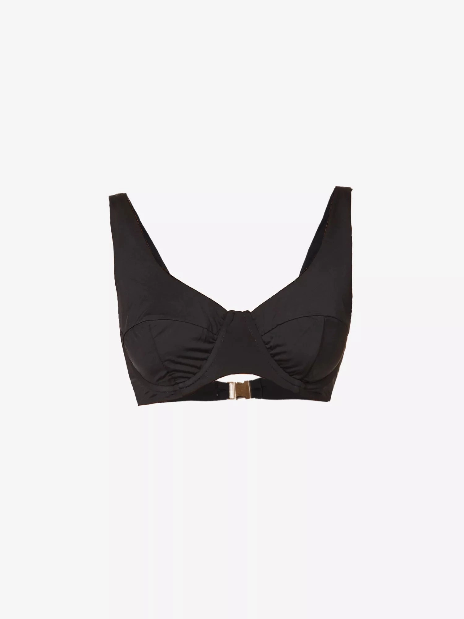 MYRA SWIM Seigel V-neck Bikini Black Top