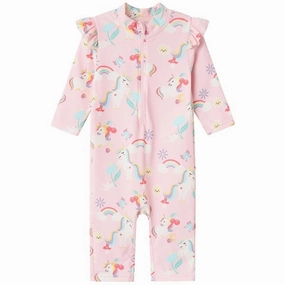 Name it Parfait Pink Zila 3/4 UV Swim Bodysuit