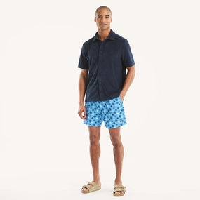 Nautica Mens 6" Printed Quick-Dry Swim